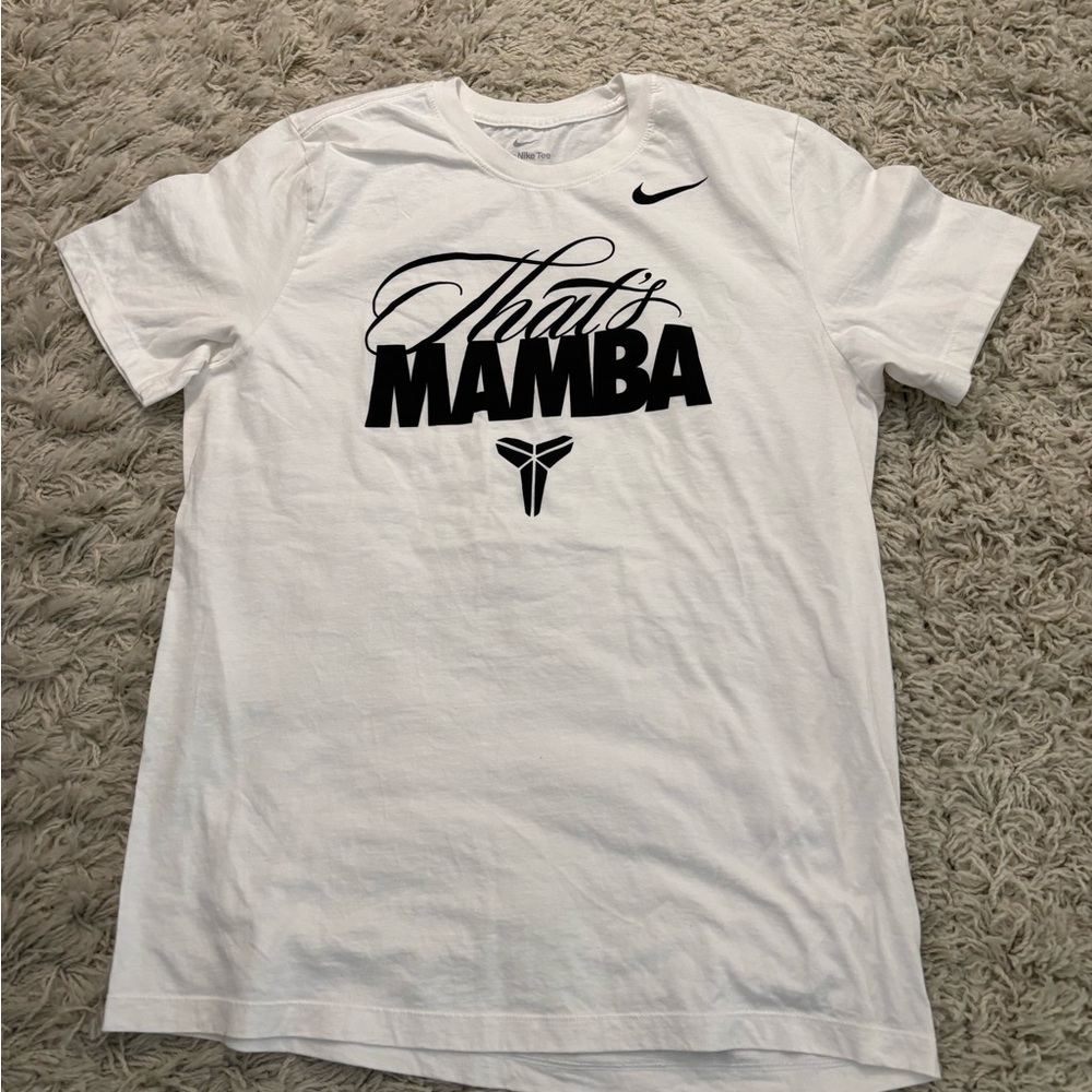 Nike White 'That's Mamba' Short Sleeve Tee Size L